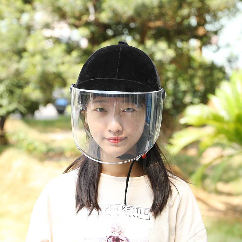 Yongsheng Equestrian horse riding helmet men's and women's outdoor protection helmet anti -ultraviolet mirrors light velvet autumn and winter half helmets