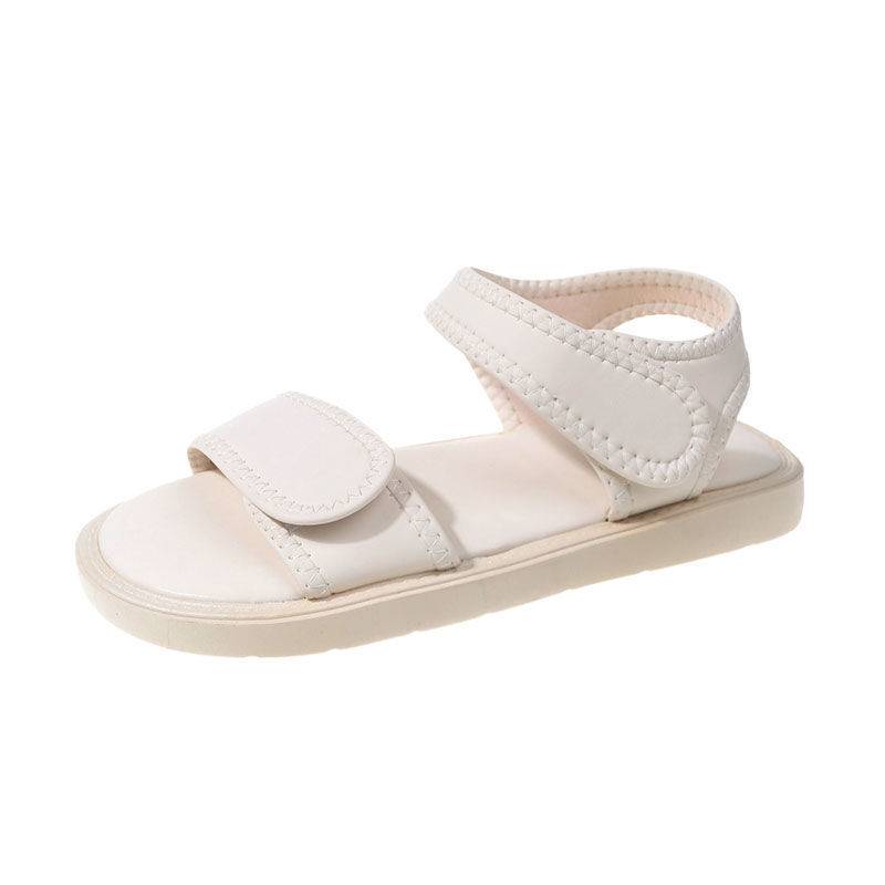 Belle Stealing shit sandals female new Xia Fairy Wind Fashion Fashion Bottom Flat Soft base Magic Stick Roman Shoes