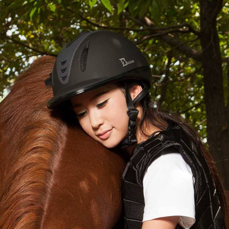 HIGH-QUALITY SAFE HORSE HELMETS RIDING CHILDREN'S ADULT HORSE HELMETS ON EIGHT-FOOT DRAGON HORSE SET BCL 211