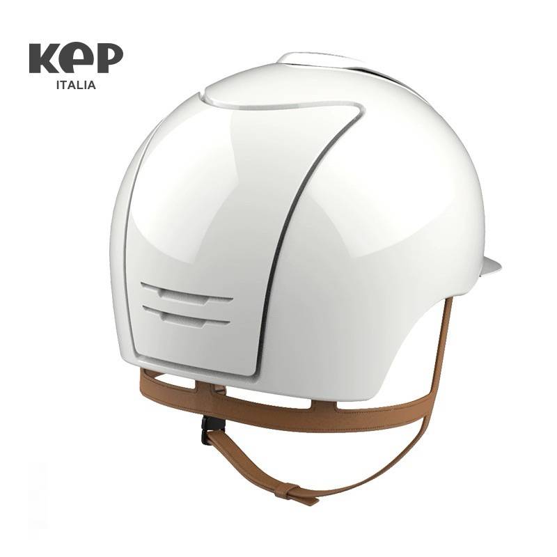 KEP Equestrian helmet Italian imported white silver frame white knight helmet helmet helmet men's and women's same models 2.0