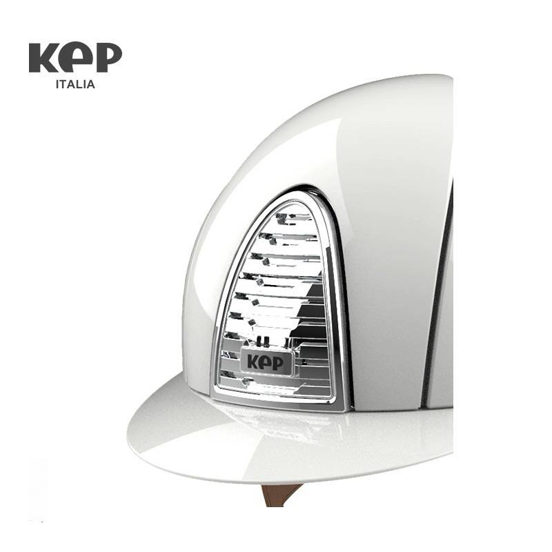 KEP Equestrian helmet Italian imported white silver frame white knight helmet helmet helmet men's and women's same models 2.0