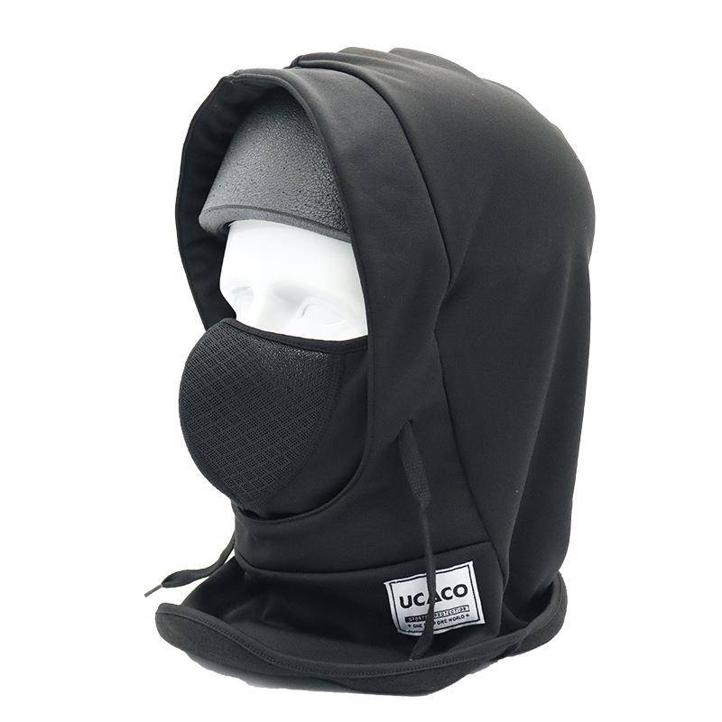 UCACO Outdoor Men and Women Cycling Cold Head Ski House helmet Hooding Motor Autumn and Winter Face Guarantee Mask