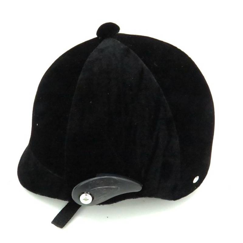 Horse helmets and velvet-faced boys and girls riding tweezers and tweezers