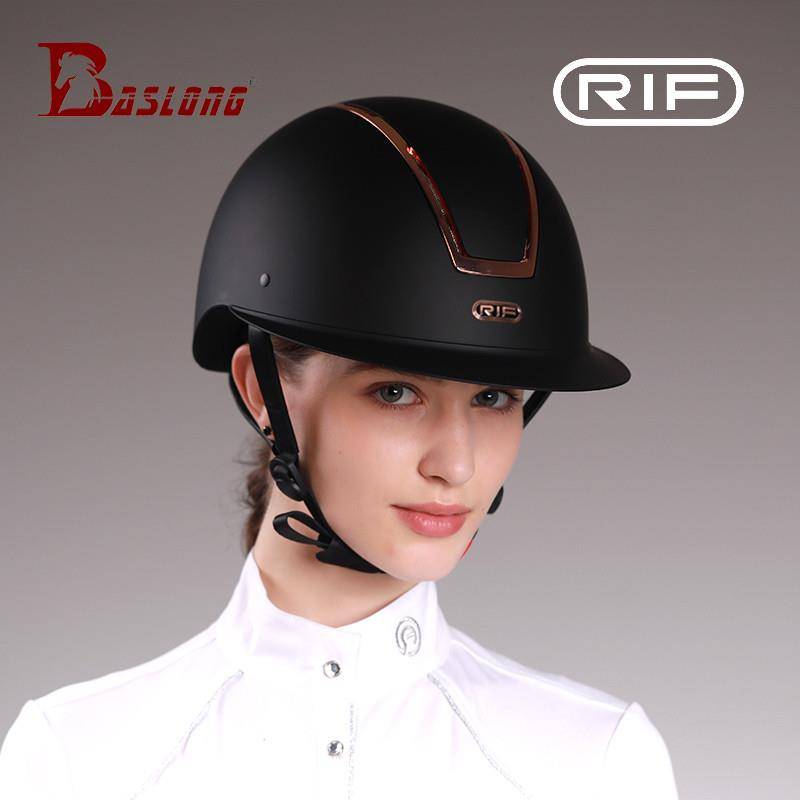 RIF Equestrian helmet riding helmet, fashion minimalist equestrian barrier barrier helmet, big hat, head helmet EU security certification