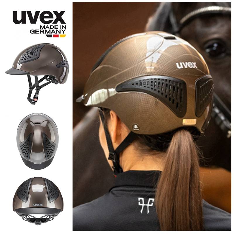 Exxential II light model male girl equestrian helmet Germany native import UVEX Youvez