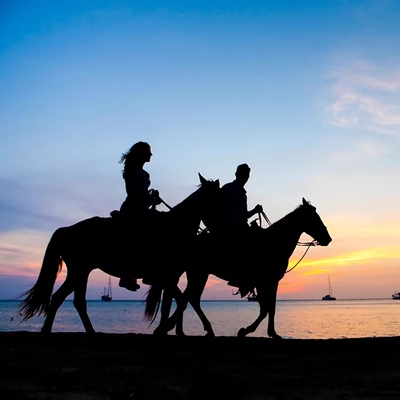 Phuket Riding Experience International Equestrian Club Beach Sunset Sea -Scenes Ride Picks away from Thailand