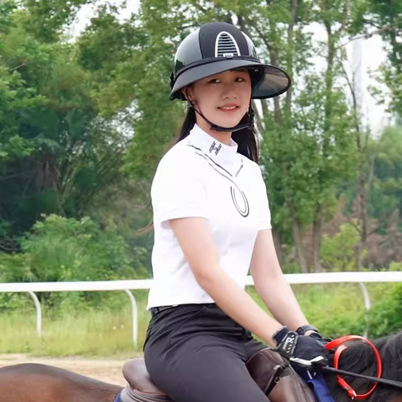 2024 new horse ride sunscreen hats female covered her face blocked the rash hormone helmet sun hat sunscreen sun protection UV riding