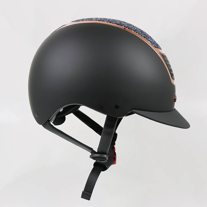 RIF equestrian helmet riding carbon fiber helmets fashion equestrian barrier helmet big hat big brim helmet EU security certification