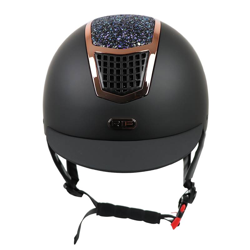 RIF equestrian helmet riding carbon fiber helmets fashion equestrian barrier helmet big hat big brim helmet EU security certification