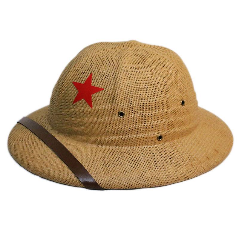 High-quality Red Five-Star-Sun-Sharma-Men General Adventure Viet Nam helmet safe sunscreen and sunshield hats