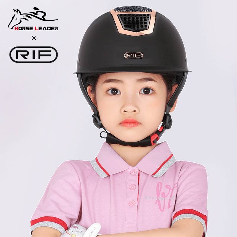 RIF co -branded children's equestrian helmet horse riding hat equivalent equipment adjustable equestrian hat riding equipment