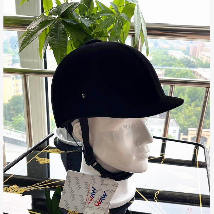 Classic equestrian helmet British velvet riding helmet can adjust the horse riding hat, children's adult men's and female equestrian hats