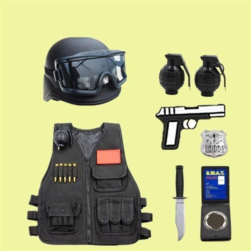 COS Flying Tigers Toy Gun Set Children's Stage Uniform Equipment Magnar Tactical Vests Police Vest