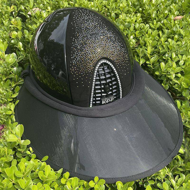Hello Horse Equestrian helmet anti -UV anti -UV summer covered face and shielded sun hat sunscreen