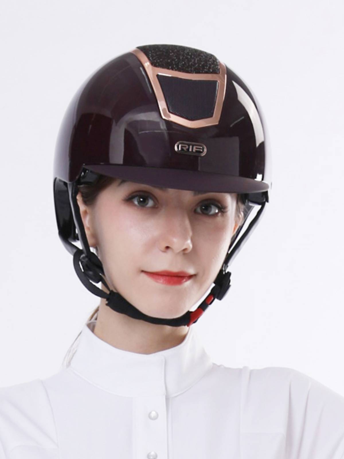 RIF Equestrian helmet female big hat brim riding horses, horses, obstacle helmets, breathe, comfortable safety certification equestrian hat
