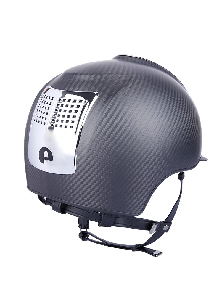 Italian KEP second -generation carbon fiber equestrian helmet (silver bright board) Rockma horses 8101269