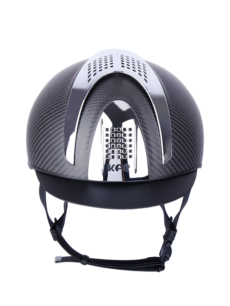 Italian KEP second -generation carbon fiber equestrian helmet (silver bright board) Rockma horses 8101269