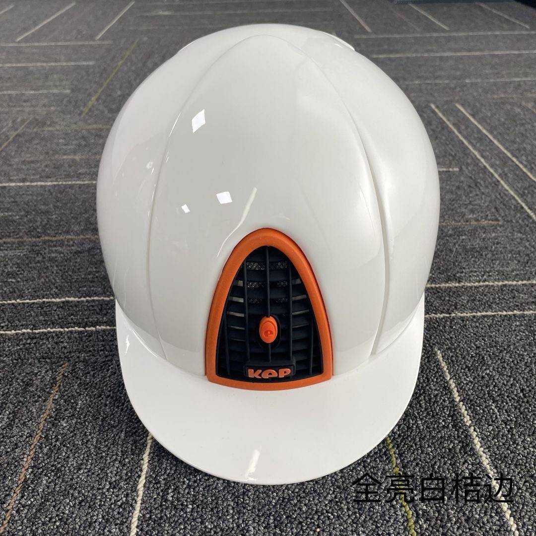 Italian imported Kep pure white orange frame white children's equestrian helmet Rider helmet riding helmet men and women
