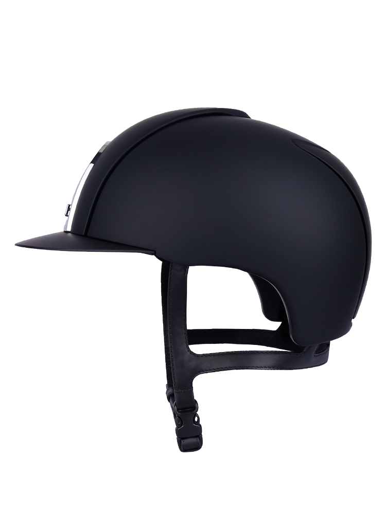 Italian KEP second -generation matte dark horse technical helmet (front silver) Rockma horses 8101262