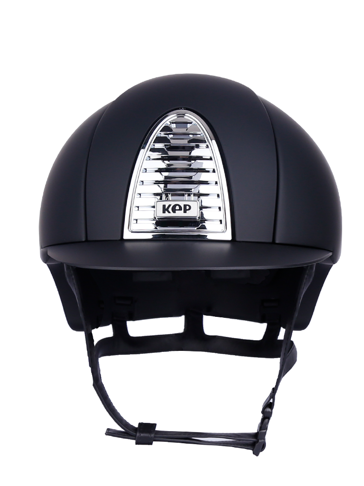Italian KEP second -generation matte dark horse technical helmet (front silver) Rockma horses 8101262