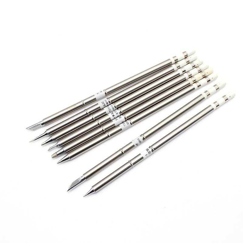 T12 soldering iron head heating core solder head 2 -in -1 horseshoe head pointed head flat head welding thermostatic temperature electric soldering iron head