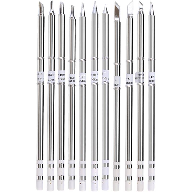 T12 soldering iron headless welding table pointed head horseshoe head, knife head K b