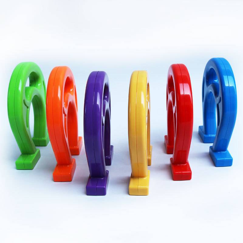 Color plastic seal large horseshoe magnet set Children's magnetic toy, a piece of cash on behalf of