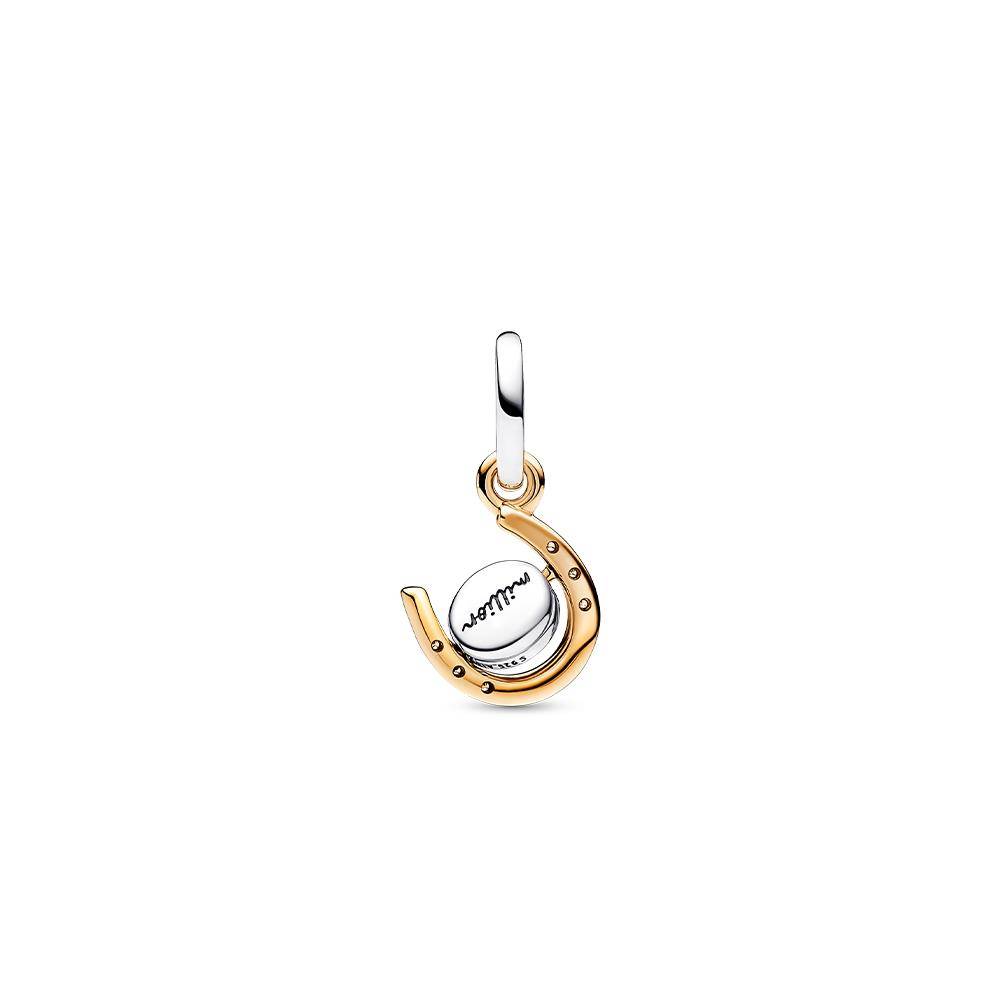 [618] Two -color rotating disc horseshoe iron suspension DIY niche minimalist simplicity