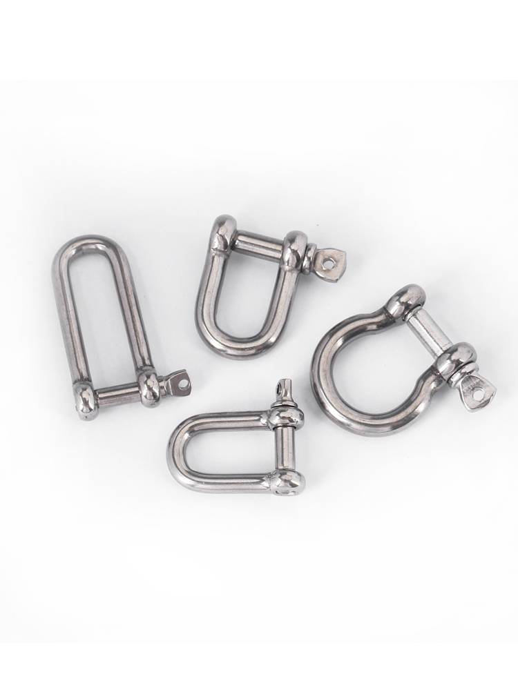 316/304 stainless steel D -shaped unload buckle buckle lifting lifting U -shaped horseshoe buckle steel wire rope chain buckle