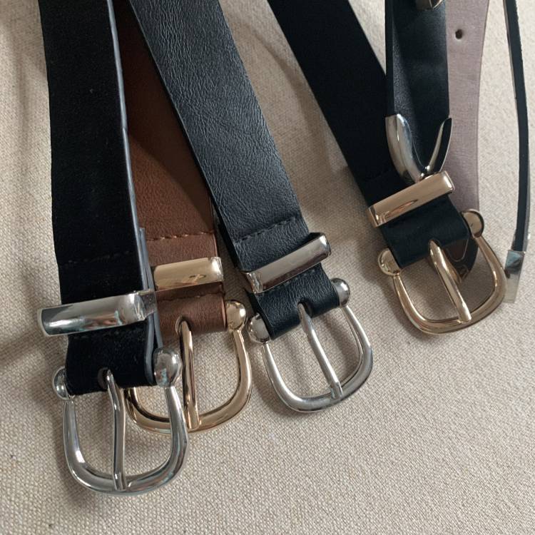 Multi -color new good texture, original single literature, good hardware horseshoe iron, buckle waist belt, waters, all -match