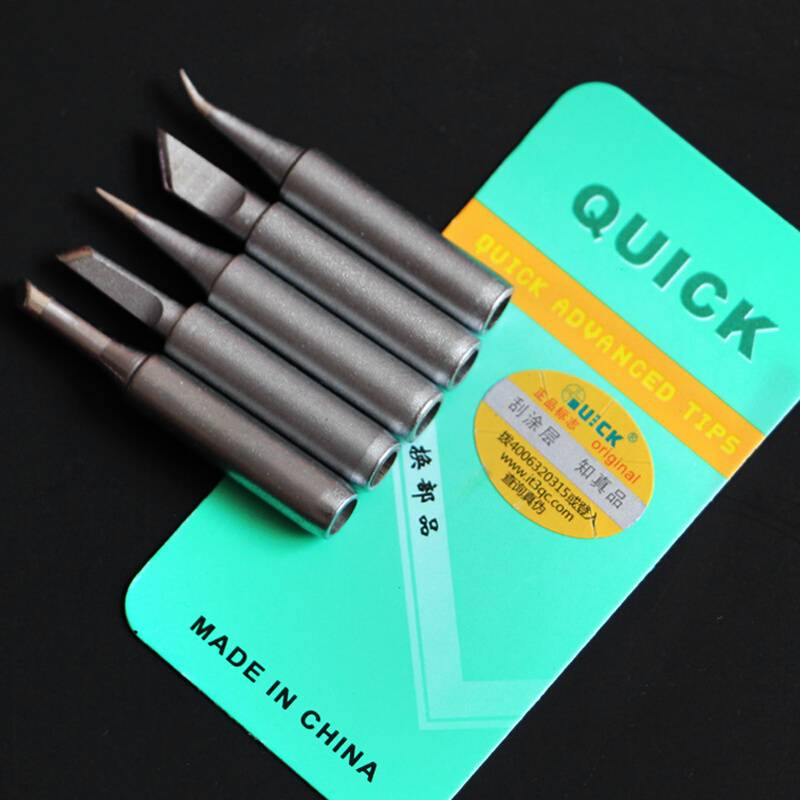 Original 936 soldering iron head pointed pointed elbow small knife head head knife tap weld straight pointed bending tip iron head