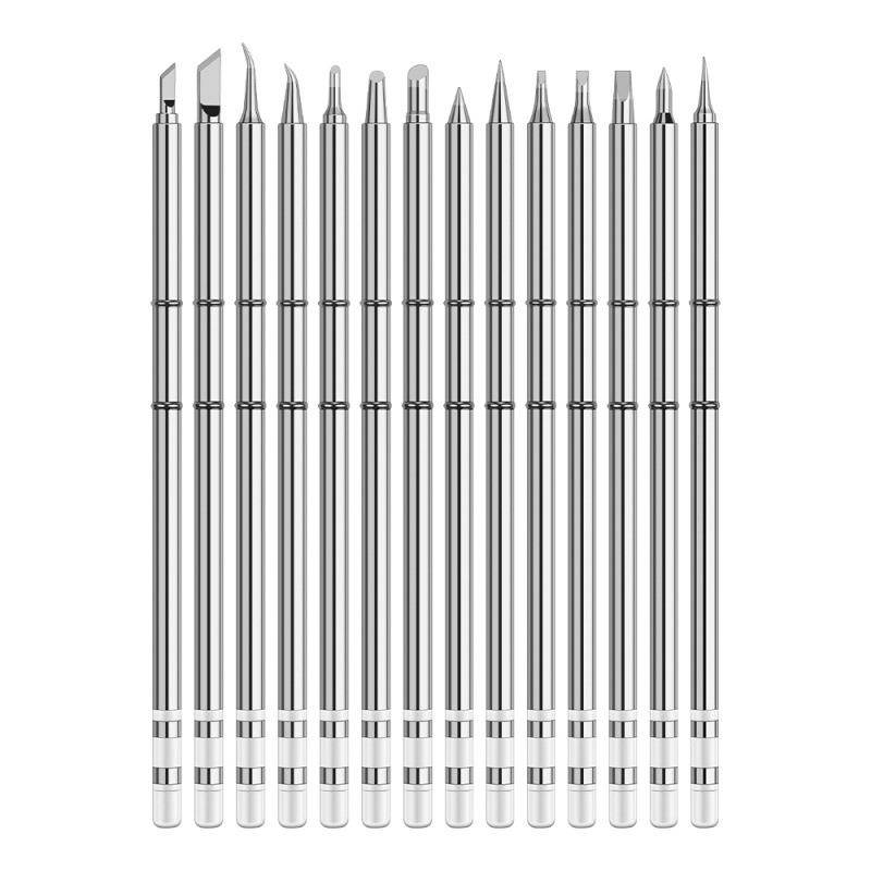 T12 Lead -Leading iron head, a pointed horseshoe -shaped round head chromium iron head k8933 soldering iron head soldering iron,
