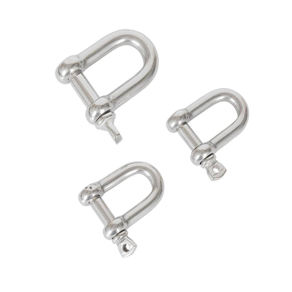 304 Stainless Steel D -type Boat Chain Lifting Hook Hanging Holding Bow Twozer 316 Horseshoe connection ring U -shaped card