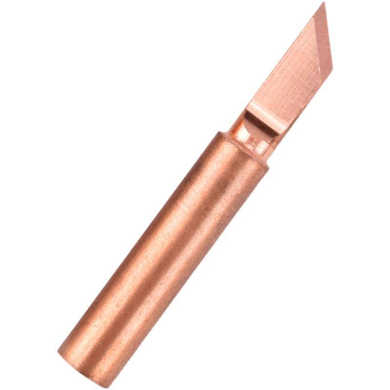 936 Pure copper electric soldering iron head welding horn without magnetic inner thermal height temperature Luo iron head tip horseshoe head welding platform