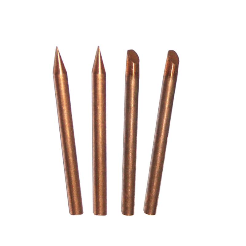 Outer thermal electric branded iron head 60W 40W pure copper branded iron head turtle horseshoe -type diagonal tattoum pure copper does not absorb magnetic