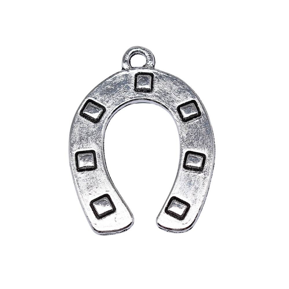 5/bag 30x22mm ancient silver zinc alloy material Mal hoof iron pendant ABD-C15760