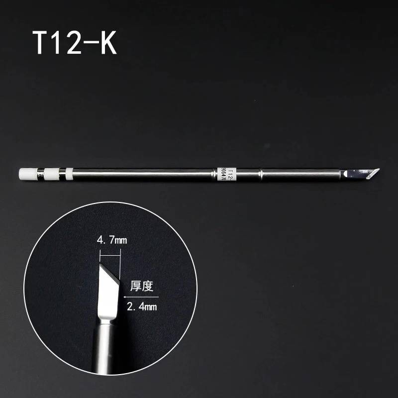 T12 soldering iron headless welding head pointed head horseshoe head, knife head K b