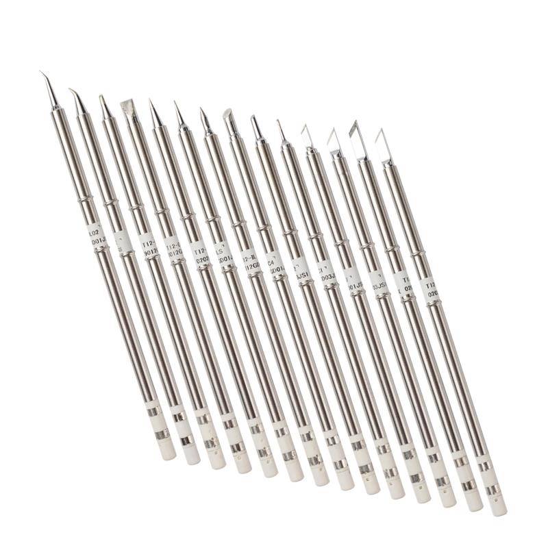 T12 soldering iron head T12-K knife head electric iron head rounded head flat-headed horseshoe welding table heating core soldering iron turtle