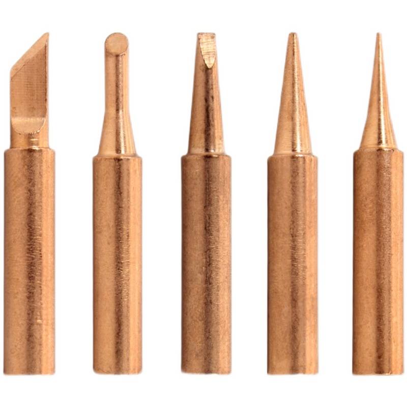 936 Welding table Thermal electric soldering iron pure copper branded tip flat flat horseshoe head horn without magnetic welding
