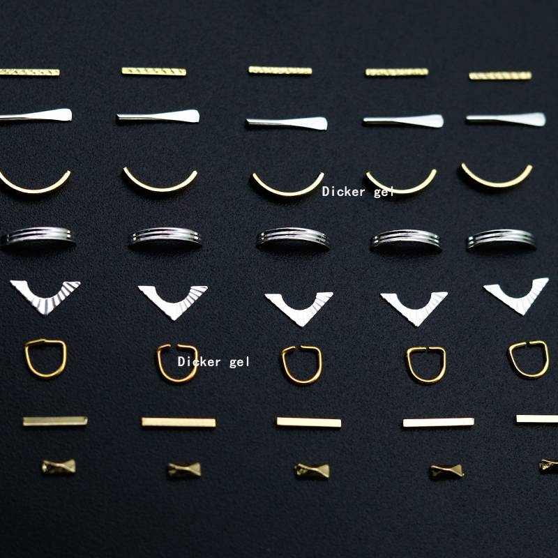 Japanese nailite metal horseshoe alloy U -shaped compress nails dye decorative accessories