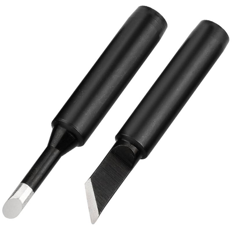Welding platform 936 constant temperature branding iron head universal set header horseshoe -shaped knife -shaped hot Luo iron head welding head round tip