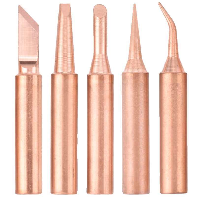 936 Pure copper electric soldering iron head 900 internal heated constant temperature Luo Iron headless tip -notch mouth horseshoe head welding table universal