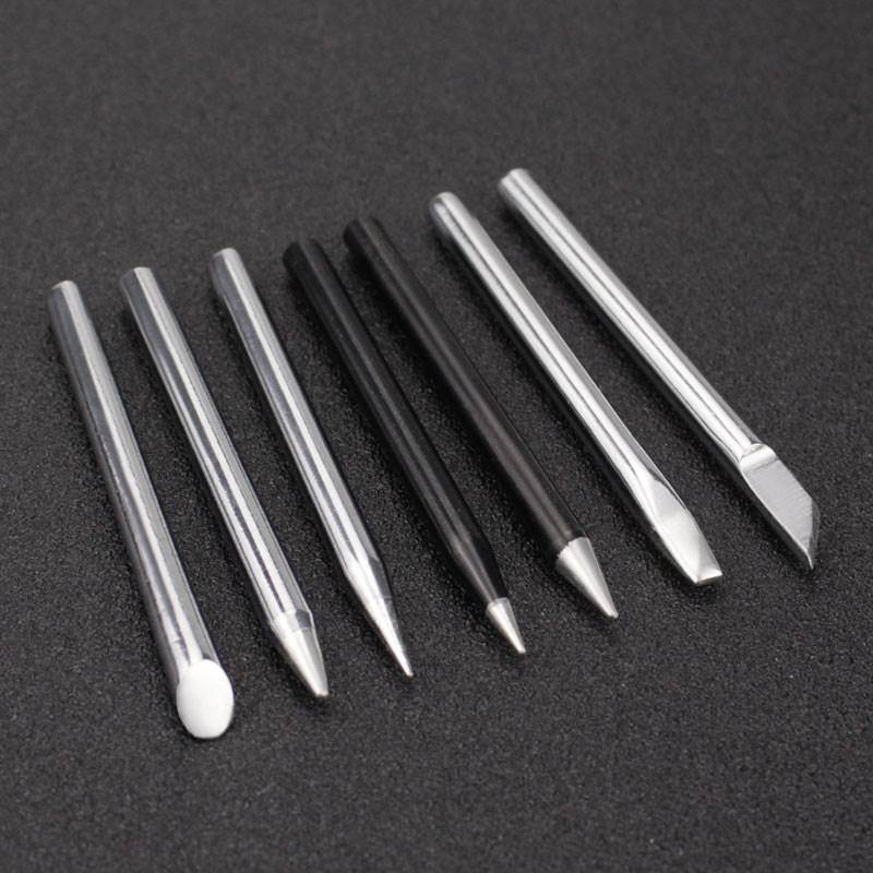 Outer thermal electric soldering iron headless welding head welding mouth 30W40W60W pointed horseshoe horseshoe a knife