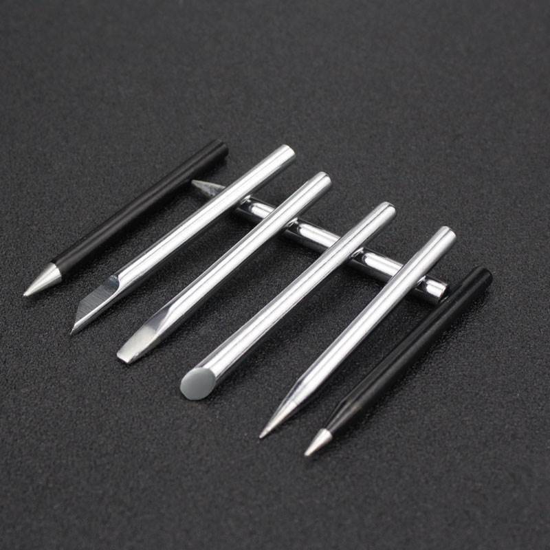 Outer thermal electric soldering iron headless welding head welding mouth 30W40W60W pointed horseshoe horseshoe a knife