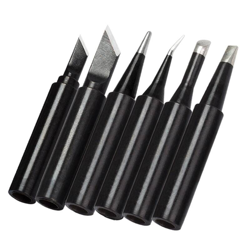 Ten Black King Kong 936 internal thermal soldering iron head constant temperature welding table pure copper chromium iron head knife mouth horseshoe -shaped tip