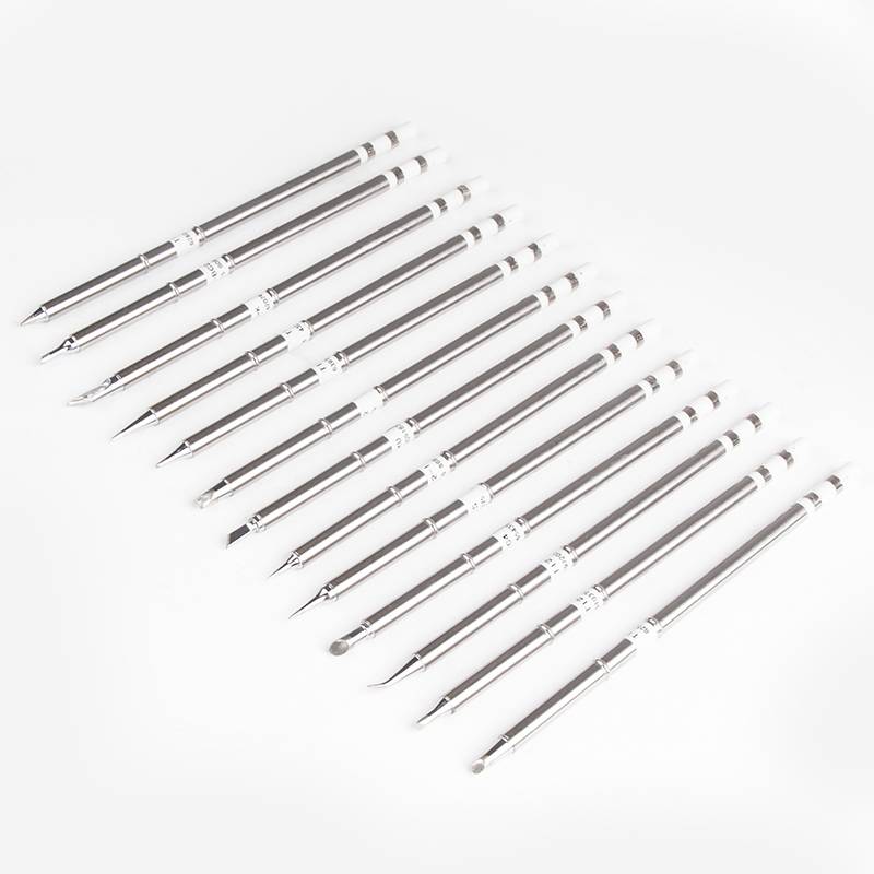 Pioneer T12 soldering iron head welding constant temperature integrated soldering iron turtle outer heat -type long Luo iron head knife horseshoe head