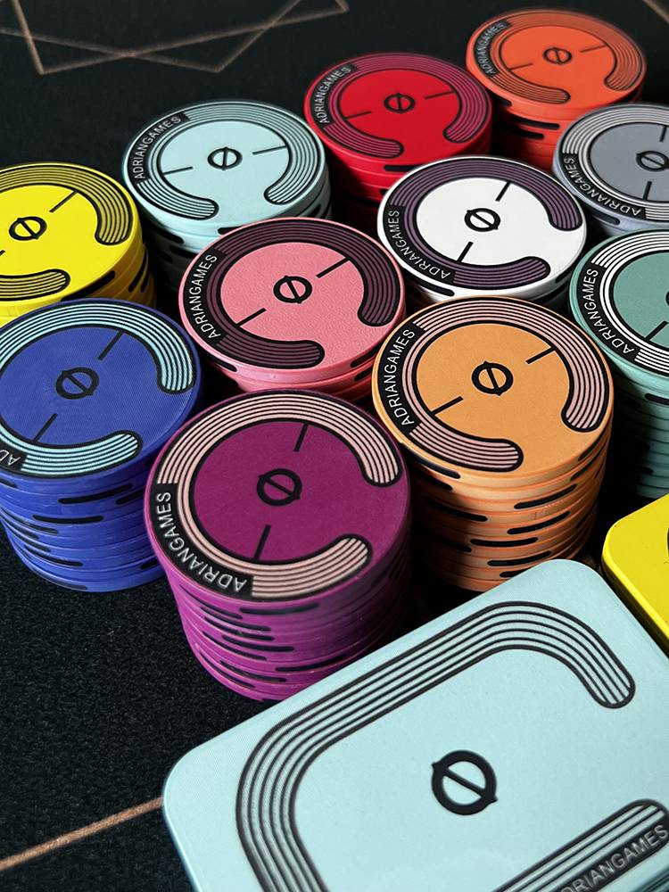 Face -free demeanor poker ceramics chip contrasting horseshoe iron C ring design De Po Tao currency