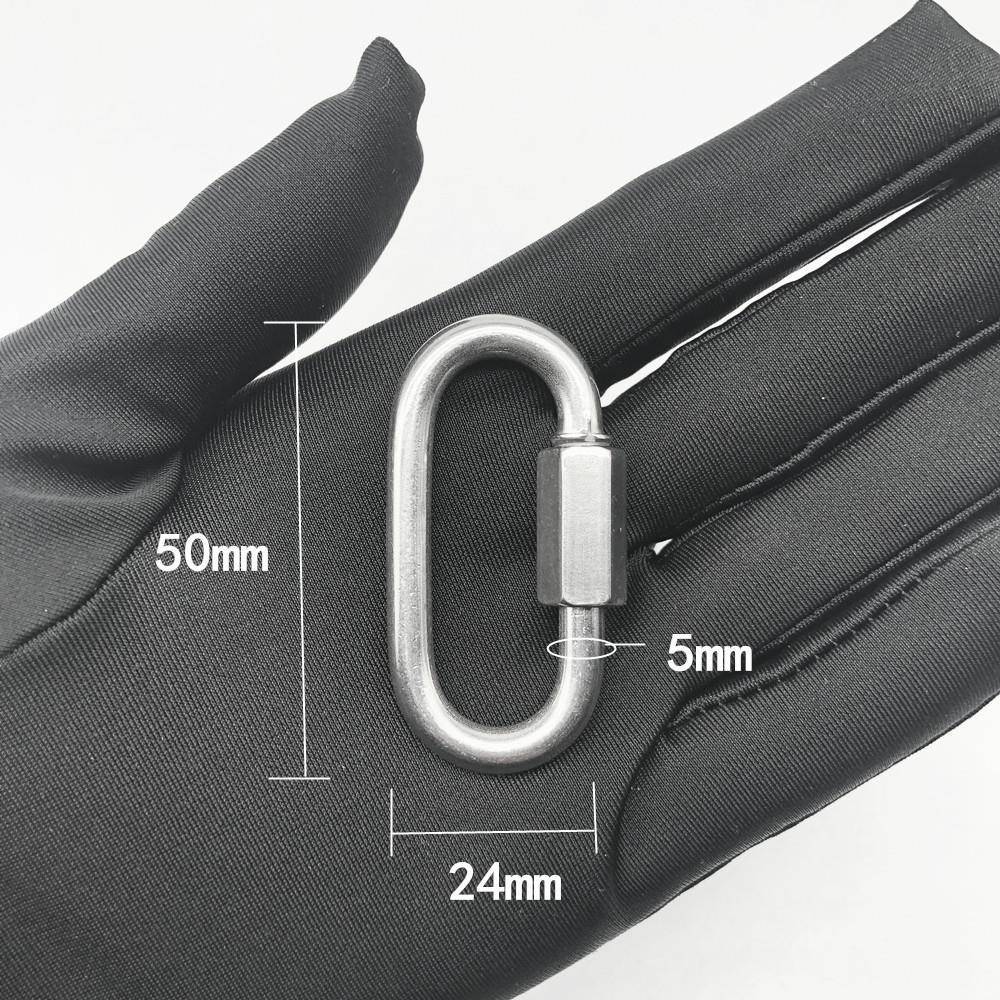 Dog stainless steel accessories Dog chain buckle traction rope rotation ring connected ring horseshoe unloading item ring iron hook