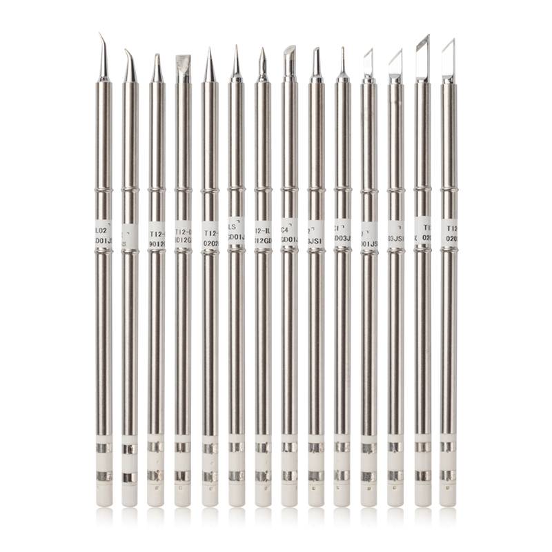 T12 soldering iron head constant temperature internal hot -type hot iron hot core knife Horseshoe -shaped white light solder pure copper chromium iron head