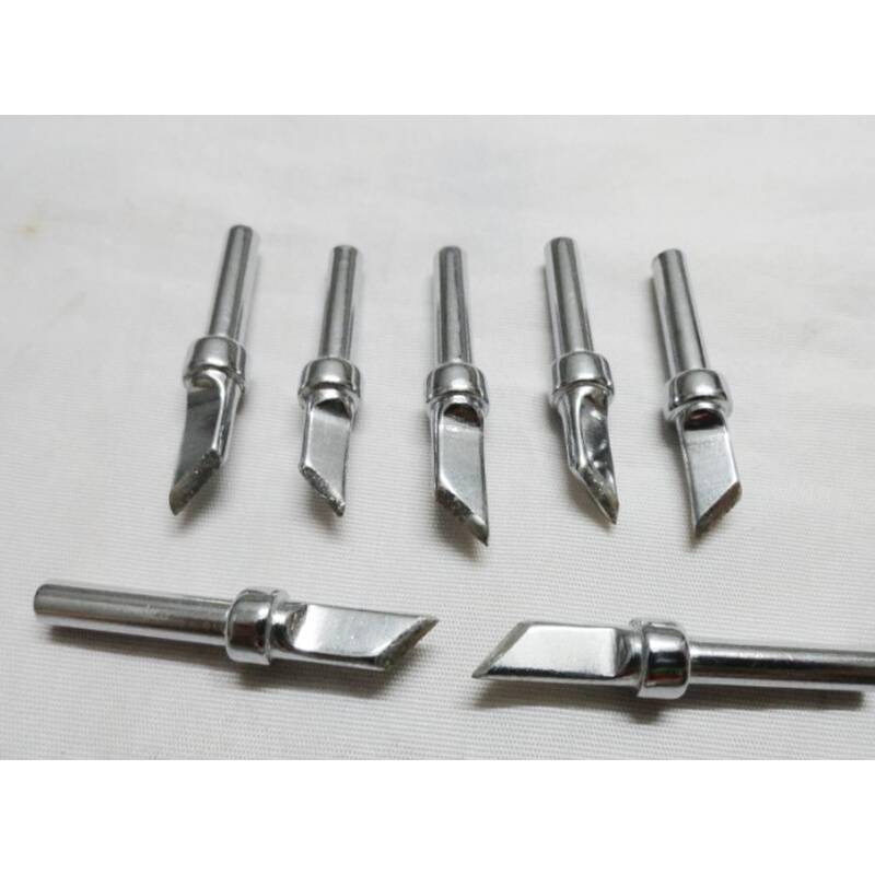 EssenceHigh -frequency welding platform soldering iron head 200 electric iron head 203 pointed knife head horseshoe -shaped electric soldering iron K -tan knife mouth bag